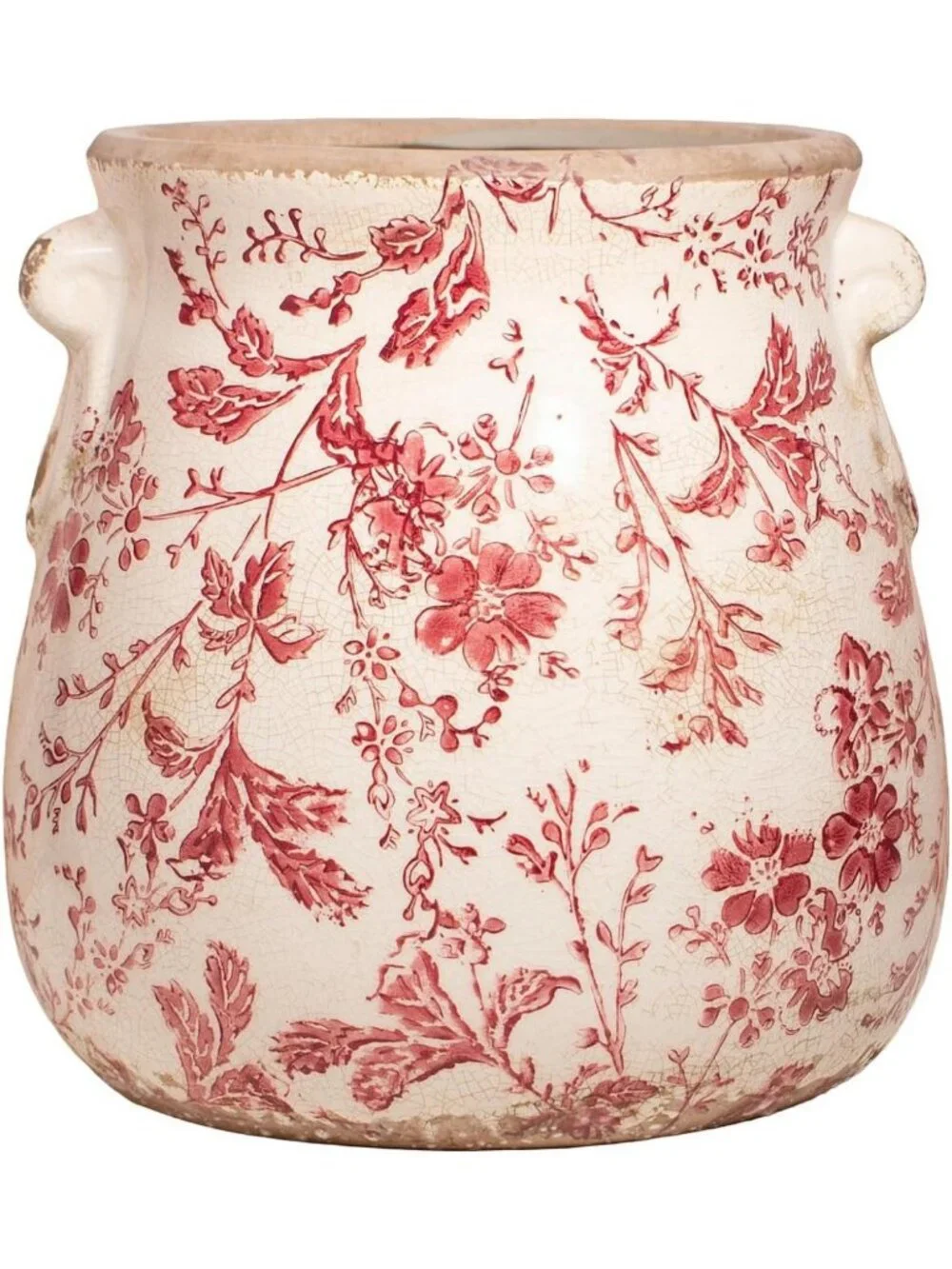Rustic Antique Ceramic Planter & Vase, 6.68